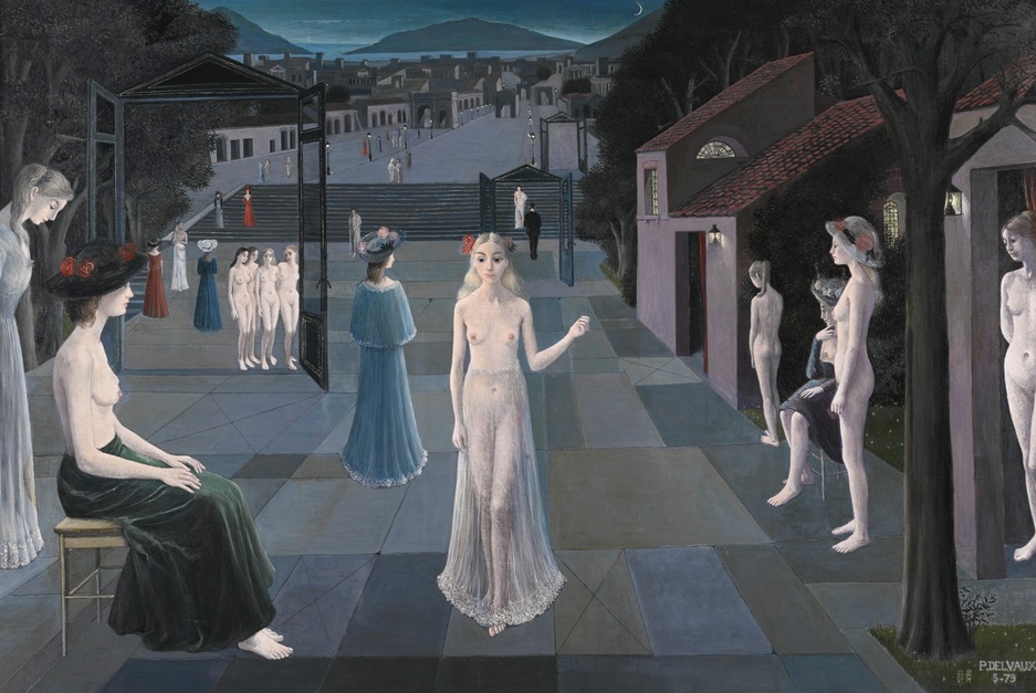 Paul Delvaux, Marylin Monroe en Hergé: geveild
